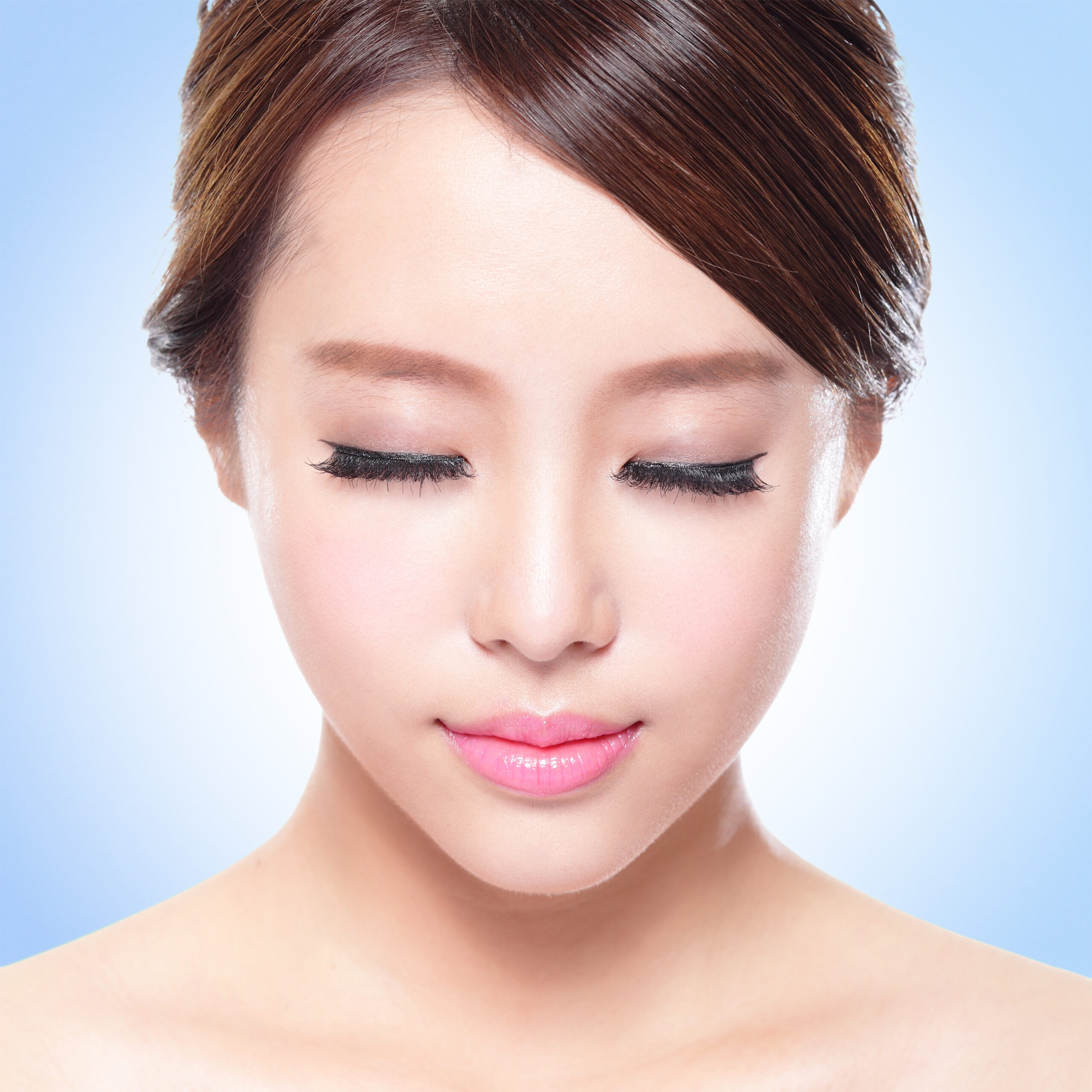 Woman Face Relax Closed Eyes